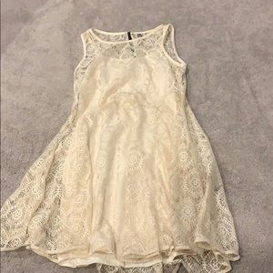Cream lace dress